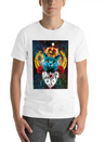 01 Blue Cat King Queen Crown Roses Love Heart Comfortable Minimalist Graphic Tee – Summer Style Essential