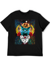 01 Blue Cat King Queen Crown Roses Love Heart Comfortable Minimalist Graphic Tee – Summer Style Essential