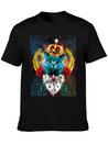 01 Blue Cat King Queen Crown Roses Love Heart Comfortable Minimalist Graphic Tee – Summer Style Essential
