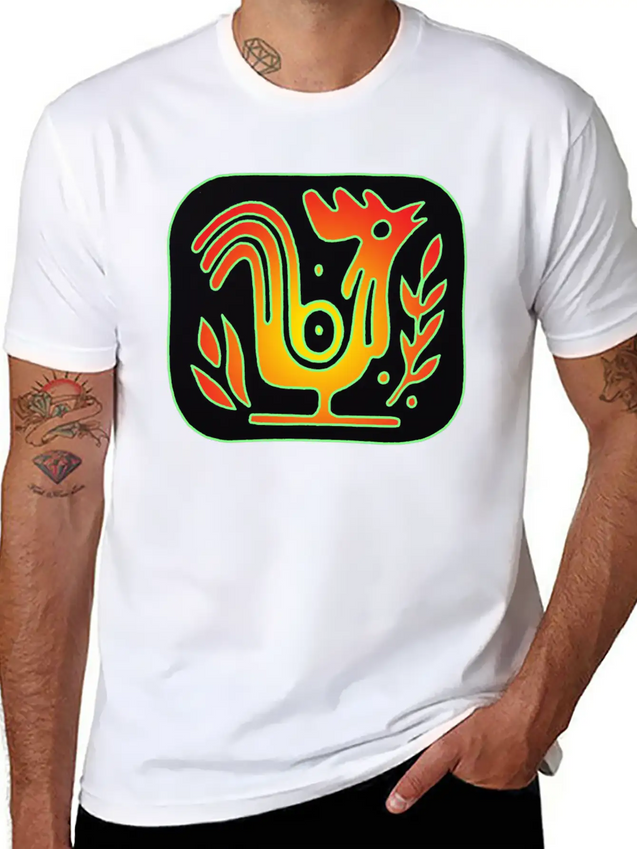 #1 Rooster Unisex Casual T-Shirt – Clean Design For Daily Comfort