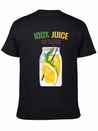 100 % All Juice No Seeds Design Funny Gift Simple Everyday Graphic Tee – Lightweight Summer Wear