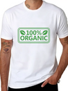 100% Organic Simple Everyday Graphic Tee – Lightweight Summer Wear