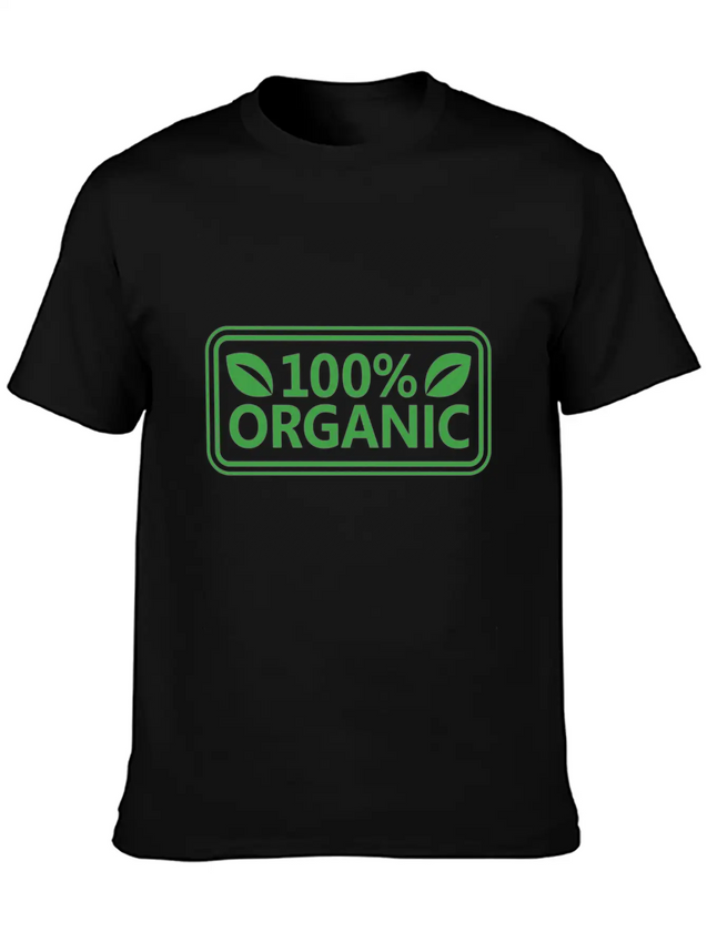100% Organic Simple Everyday Graphic Tee – Lightweight Summer Wear