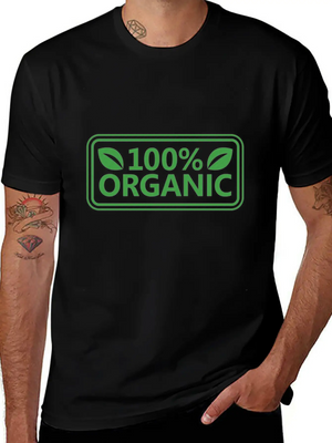 100% Organic Simple Everyday Graphic Tee – Lightweight Summer Wear