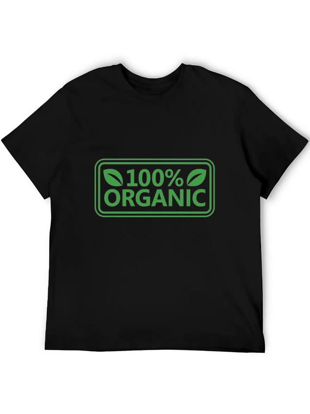 100% Organic Simple Everyday Graphic Tee – Lightweight Summer Wear