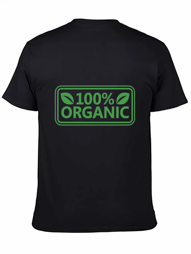 100% Organic Simple Everyday Graphic Tee – Lightweight Summer Wear
