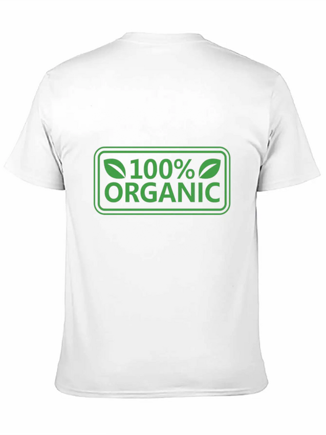 100% Organic Simple Everyday Graphic Tee – Lightweight Summer Wear