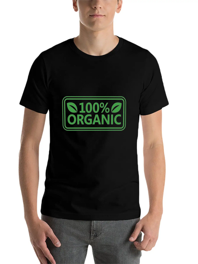 100% Organic Simple Everyday Graphic Tee – Lightweight Summer Wear