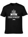 100 Percent Pure Super Correspondent Simple Everyday Graphic Tee – Lightweight Summer Wear