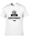 100 Percent Pure Super Correspondent Simple Everyday Graphic Tee – Lightweight Summer Wear