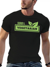 100% Vegetarian Simple Everyday Graphic Tee – Lightweight Summer Wear