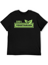 100% Vegetarian Simple Everyday Graphic Tee – Lightweight Summer Wear