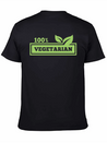 100% Vegetarian Simple Everyday Graphic Tee – Lightweight Summer Wear