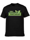 100% Vegetarian Simple Everyday Graphic Tee – Lightweight Summer Wear