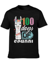 100Th Day Of School No Prob Llama Funny Grunge Breathable Soft Cotton T-Shirt – Timeless Casual Look