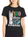 100Th Day Of School No Prob Llama Funny Grunge Breathable Soft Cotton T-Shirt – Timeless Casual Look