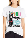 100Th Day Of School No Prob Llama Funny Grunge Breathable Soft Cotton T-Shirt – Timeless Casual Look