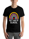 100Th Day Of School Teacher 100 Days Smer Boho Rai Breathable Soft Cotton T-Shirt – Timeless Casual Look