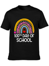 100Th Day Of School Teacher 100 Days Smer Boho Rai Breathable Soft Cotton T-Shirt – Timeless Casual Look