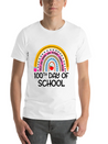 100Th Day Of School Teacher 100 Days Smer Boho Rai Breathable Soft Cotton T-Shirt – Timeless Casual Look