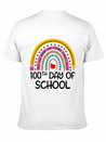 100Th Day Of School Teacher 100 Days Smer Boho Rai Breathable Soft Cotton T-Shirt – Timeless Casual Look