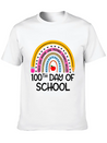 100Th Day Of School Teacher 100 Days Smer Boho Rai Breathable Soft Cotton T-Shirt – Timeless Casual Look