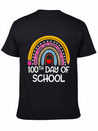 100Th Day Of School Teacher 100 Days Smer Boho Rai Breathable Soft Cotton T-Shirt – Timeless Casual Look