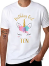 10th Birthday Unicorn Outfit 10th Birthday Girl Casual Graphic T-Shirt – Simple And Comfortable Daily Wear
