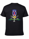 10th Mountain Division SSI W Ski Branch Ribbon Simple Everyday Graphic Tee – Lightweight Summer Wear