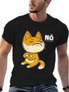 144 CAT NO Unisex Casual T-Shirt – Clean Design For Daily Comfort