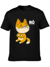 144 CAT NO Unisex Casual T-Shirt – Clean Design For Daily Comfort
