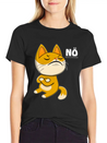 144 CAT NO Unisex Casual T-Shirt – Clean Design For Daily Comfort
