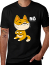 144 CAT NO Unisex Casual T-Shirt – Clean Design For Daily Comfort