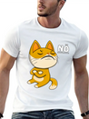 144 CAT NO Unisex Casual T-Shirt – Clean Design For Daily Comfort