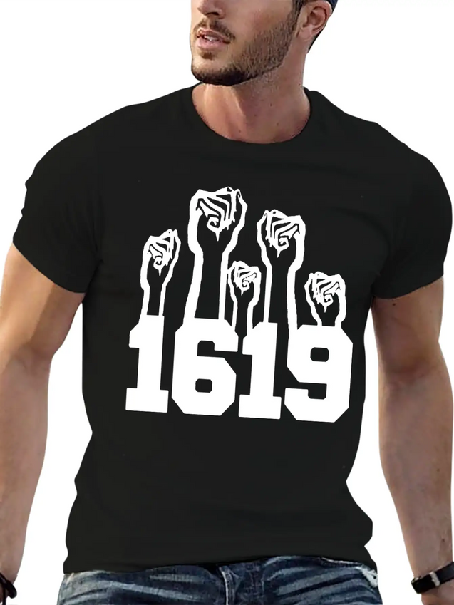 1619 Black Intelligence Unisex Casual T-Shirt – Clean Design For Daily Comfort