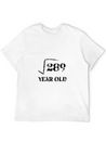 17 Year Old Square Root 289 17th Birthday Unisex Casual T-Shirt – Clean Design For Daily Comfort