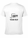 17 Year Old Square Root 289 17th Birthday Unisex Casual T-Shirt – Clean Design For Daily Comfort