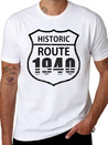 1940 Historic Route The American Way Simple Everyday Graphic Tee – Lightweight Summer Wear