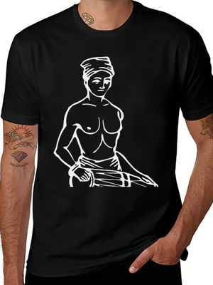 19th Century Sinhalese Drummer Casual Graphic T-Shirt – Simple And Comfortable Daily Wear