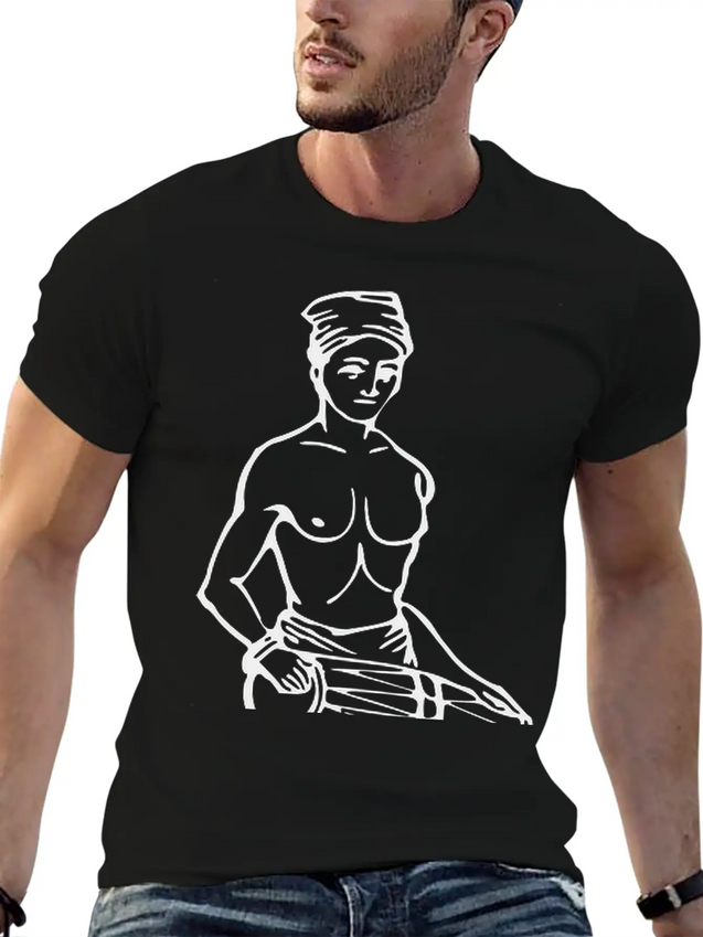 19th Century Sinhalese Drummer Casual Graphic T-Shirt – Simple And Comfortable Daily Wear