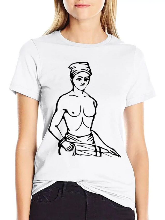 19th Century Sinhalese Drummer Casual Graphic T-Shirt – Simple And Comfortable Daily Wear