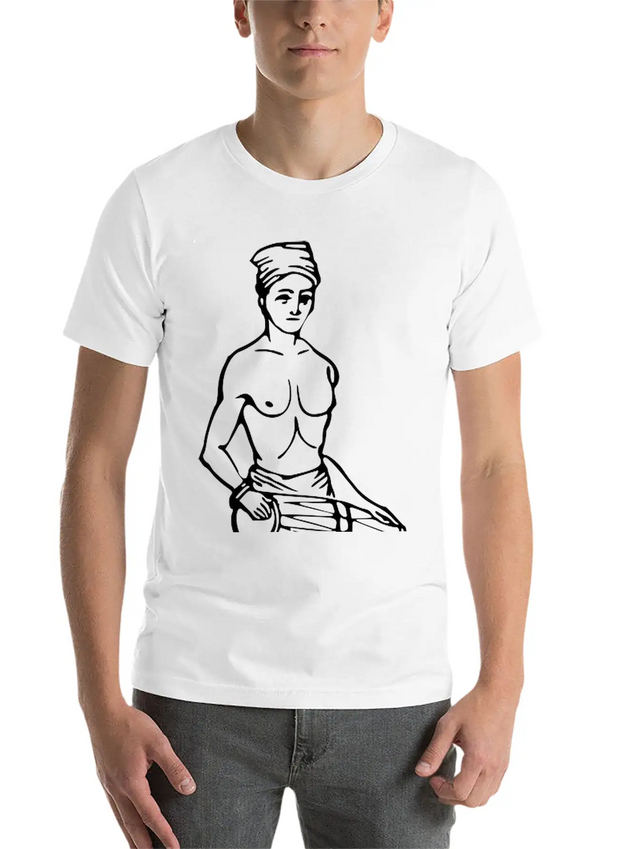 19th Century Sinhalese Drummer Casual Graphic T-Shirt – Simple And Comfortable Daily Wear