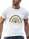 1st Grade Crew Leopard Rainbow Back To School Modern Fit Casual T-Shirt – Clean And Versatile Design