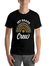 1st Grade Crew Leopard Rainbow Back To School Modern Fit Casual T-Shirt – Clean And Versatile Design