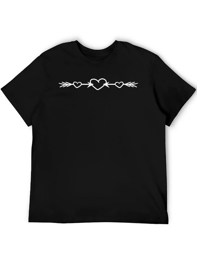 2 Arrows In Love Heart Love Shooting Bow Shot Fall Unisex Casual T-Shirt – Clean Design For Daily Comfort