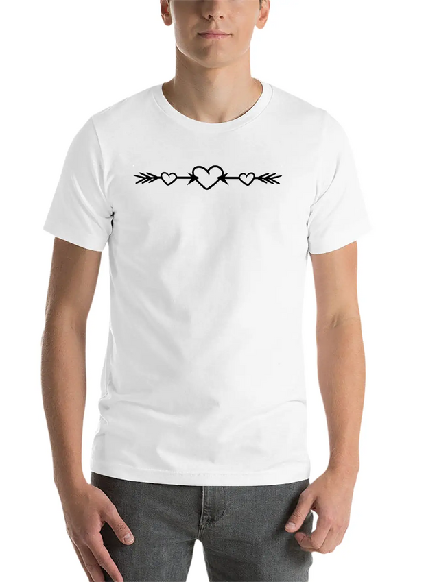 2 Arrows In Love Heart Love Shooting Bow Shot Fall Unisex Casual T-Shirt – Clean Design For Daily Comfort