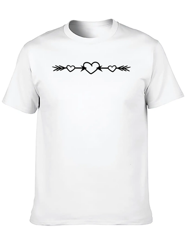 2 Arrows In Love Heart Love Shooting Bow Shot Fall Unisex Casual T-Shirt – Clean Design For Daily Comfort