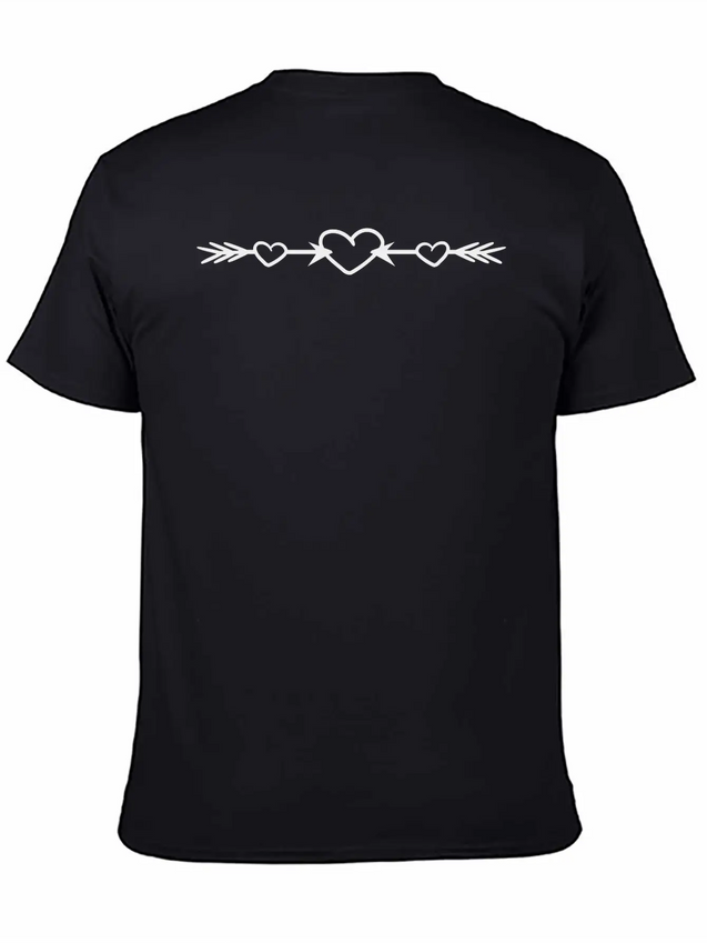 2 Arrows In Love Heart Love Shooting Bow Shot Fall Unisex Casual T-Shirt – Clean Design For Daily Comfort