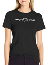 2 Arrows In Love Heart Love Shooting Bow Shot Fall Unisex Casual T-Shirt – Clean Design For Daily Comfort