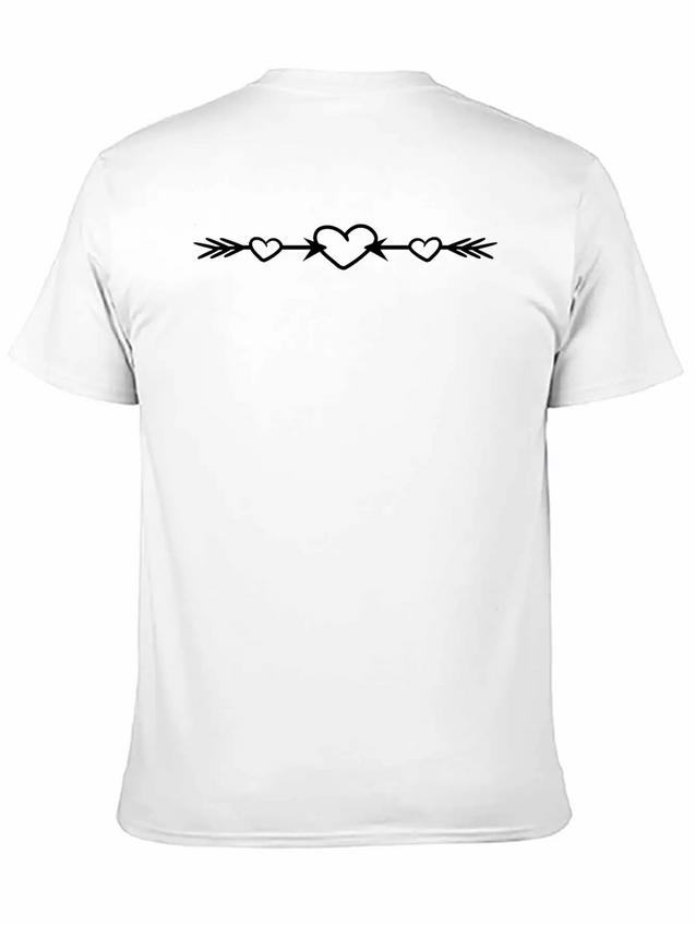 2 Arrows In Love Heart Love Shooting Bow Shot Fall Unisex Casual T-Shirt – Clean Design For Daily Comfort